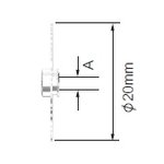 Gas nozzle filter screen FP12 for 17/18/26, 9/20, d=20mm, Uniarc