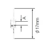 Gas nozzle filter screen JZ10 for 17/18/26, 9/20, d=17mm, Uniarc