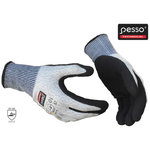Knitted anti-cut gloves, cl. 5, nitrile coating palm 9, Pesso