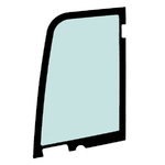 Door glass, upper, KUBOTA KX027-4 / KX030-4, CVA