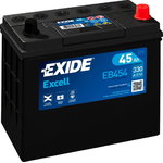 Käivitusaku EXCELL 45Ah 300A 237x127x227-+, Exide