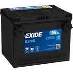 Battery  Excell 55Ah 620A 230x180x186+- USA, Exide