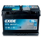Käivitusaku  EFB 70Ah 720A 278x175x190-+, Exide
