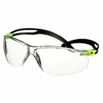 Safety glasses trasparent, SecureFit 501, clear, green frame K/N, 3M