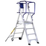 Mobile stocker`s ladder FLY 8 steps, Svelt