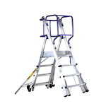 Mobile stocker`s ladder TELEFLY 4 steps, Svelt