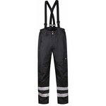 Winter trousers Forest, black, with brace S, Pesso