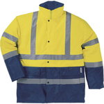 Strada parka for winter HiViz yellow/navy L, Delta Plus