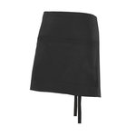 Short Apron w pocket, black, VELILLA