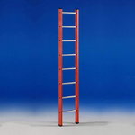 Single section ladder V 1 fibreglass 10 tread, Svelt