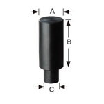 Stop, dimensions: diameter C=16mm, B=38mm, A=25mm, Strong Hand Tools
