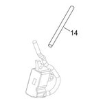 Süütemooduli kaabi kuumakaitse (trimmer) SRM-3020TES, SRM-42 SRM-3020TES, SRM-420ES B410S, Echo