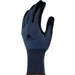 Knitted glove, Cut resistance D, nitrile-coated palm, grey 8, Delta Plus