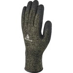 Gloves, polycotton/para-aramid, latex coating palm 9, Delta Plus