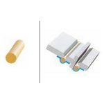Ceramic backing TR3, pack 96m, round d=8mm L=600mm, Weldline