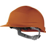 Safety helmet, manual adjustment, orange ZIRCON, Delta Plus