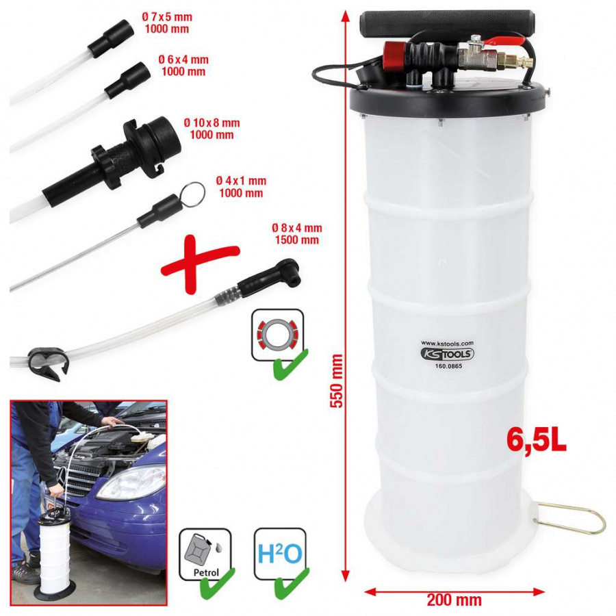 Vacuum fluid extractor suction pump 6,5L 1