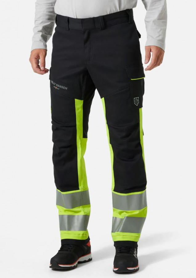 Welder pants Fyre CL1, yellow/black C66, Helly Hansen Workwear