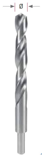Metal drill bit with reduced shank DIN338 HSS-G Ø16,50/13mm, Exact