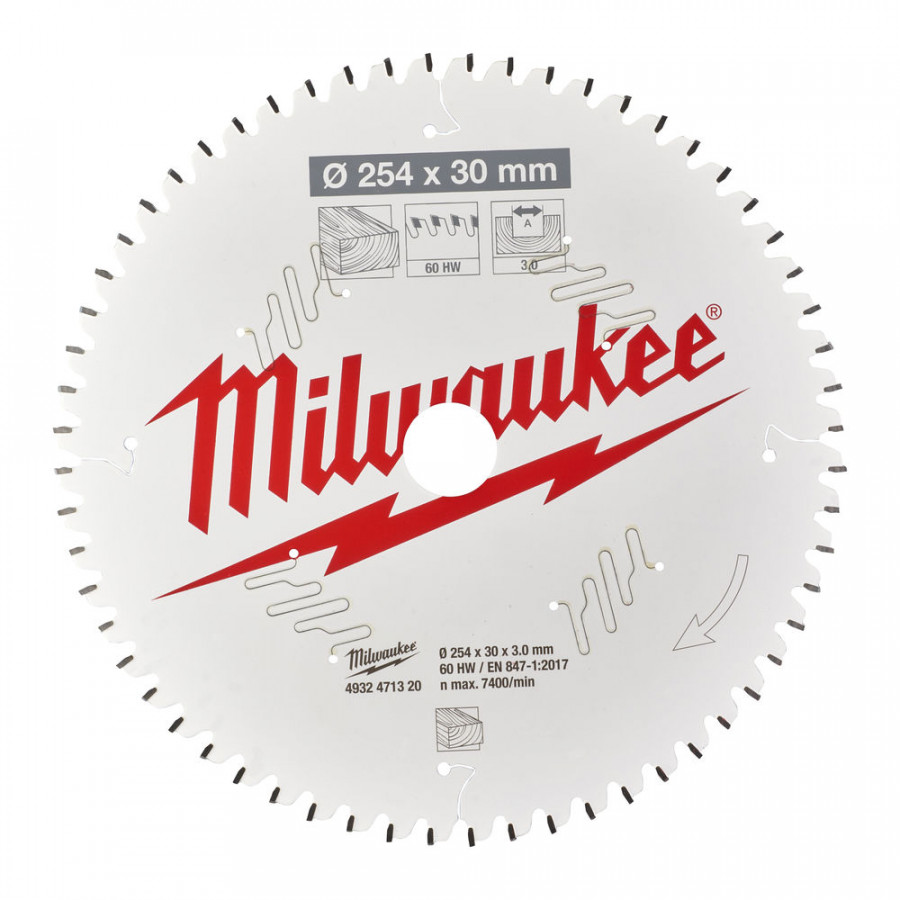 Pjovimo diskas CSB MS W 254x30x3.0mm Z=60 ATB 1