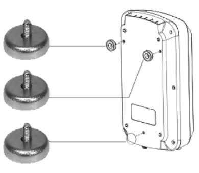 Magnets kit (3pcs) for Pulse EVO/Doctor Charge 55, Telwin