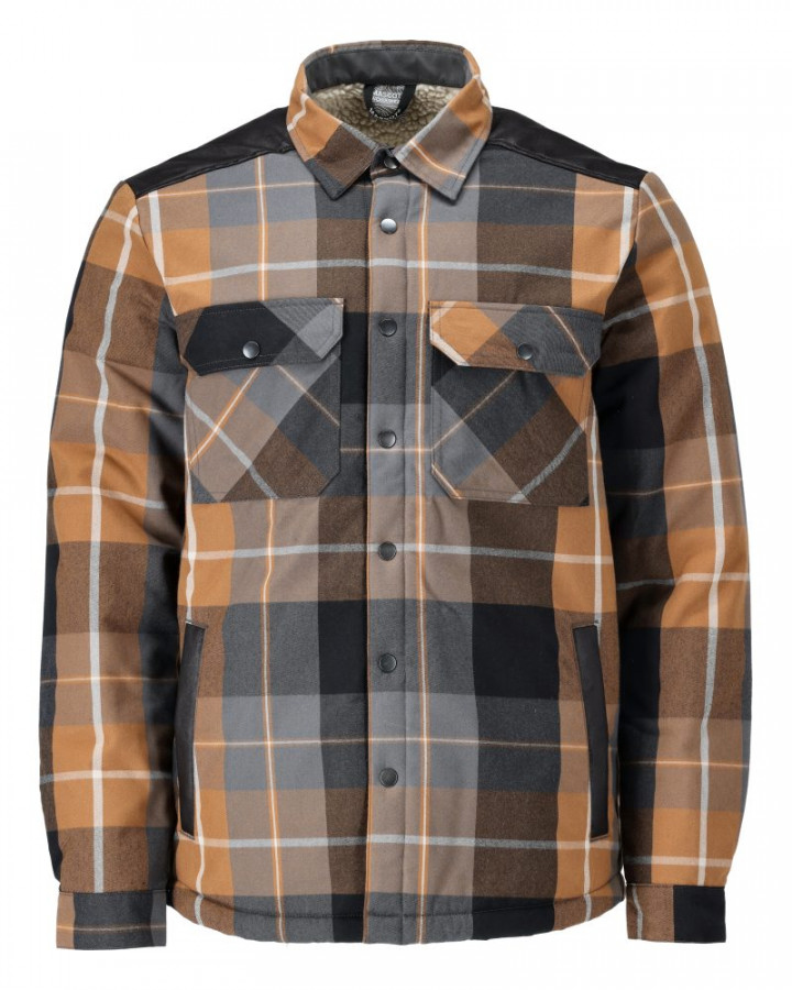 Flannel jacket pile lining 23104 Customized, nut brown XS, Mascot