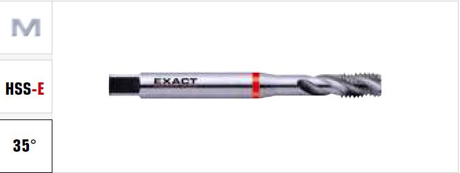 Machine tap HSS-E DIN 37 M16x2,0 35°, Exact