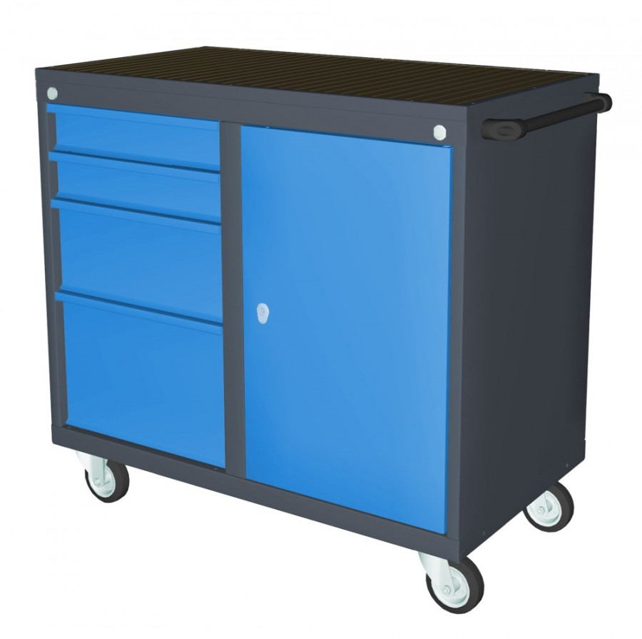 Mobile tool cart PLW01G/P6P7 RAL7024/5015, Promag