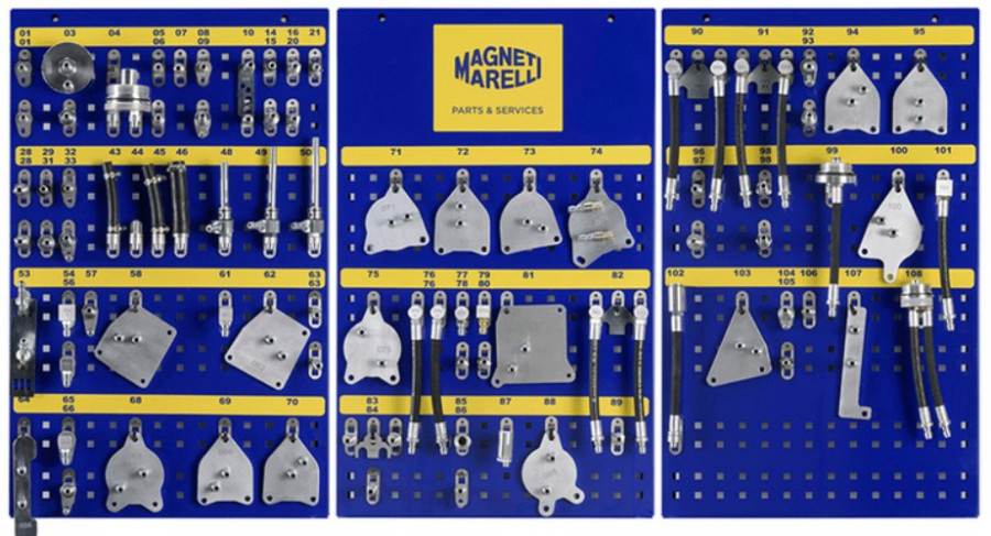 A set of 79 fittings for the ATF fluid change device 1