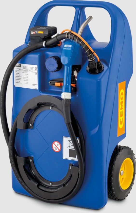AdBlue Trolley 60 L, CAS, battery and charger 1