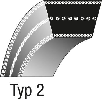 Belt type 2 9,5 x  1361, Ratioparts