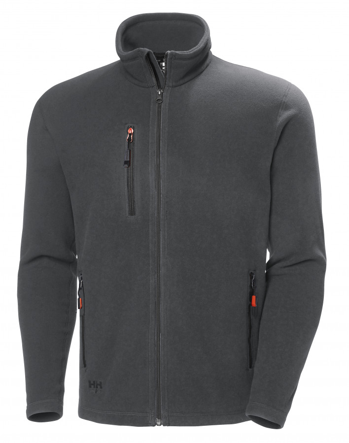 Oxford fleece jacket, dark grey L 1