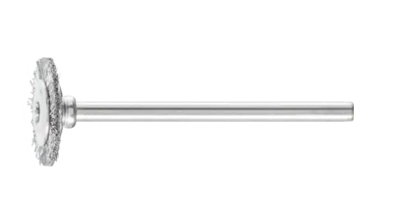 Miniatiūrinis diskinis šepetys RBU 16x2/3mm 0,10mm ST 1