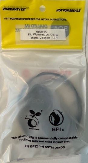 Repair kit BOA L6 Dial C, Tongue, 2 Rights, CS1 1000713, Helly Hansen Workwear