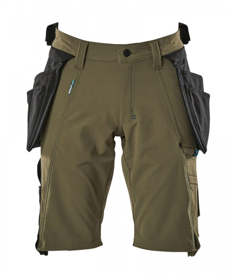 Trousers with holsterpockets 17149 Advanced, moss green C48, Mascot