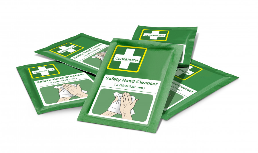 Safety Hand Cleanser, wet wipes 600 pcs, Cederroth