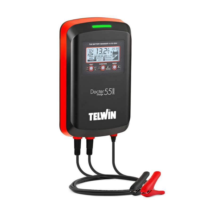 Electronic battery charger 6-12-24V Doctor charge 55 Connect, Telwin