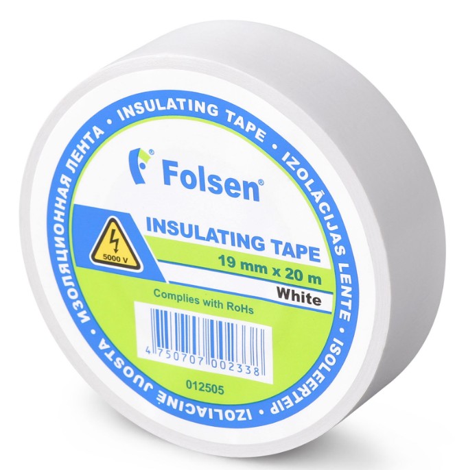 Insulating tape19mmx20m white 1