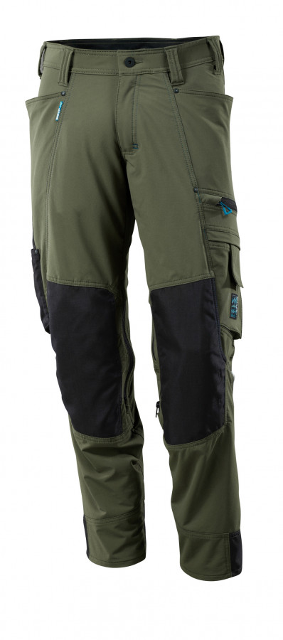 Craftsmens trousers Linares Advanced, moss green 90C50, Mascot