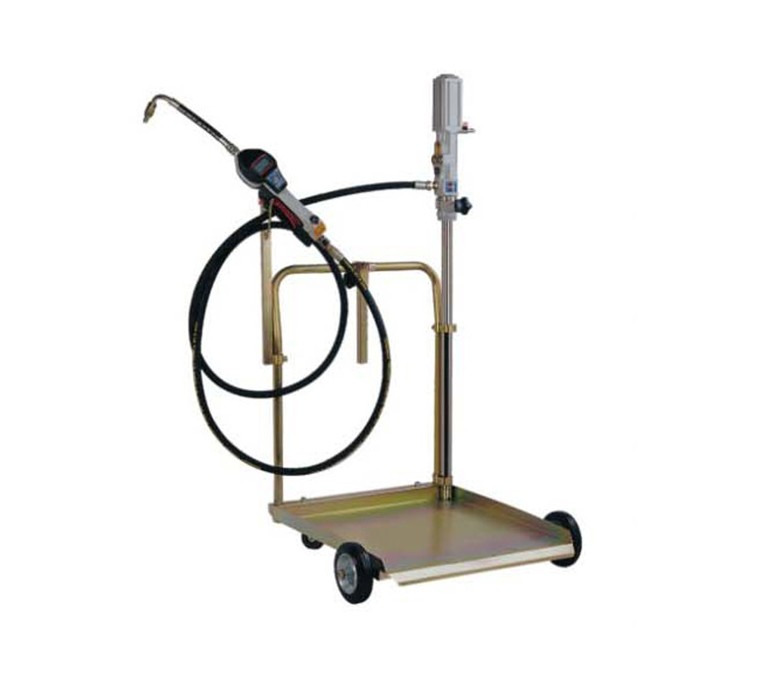 Mobile oil dispenser for 208l drum 1