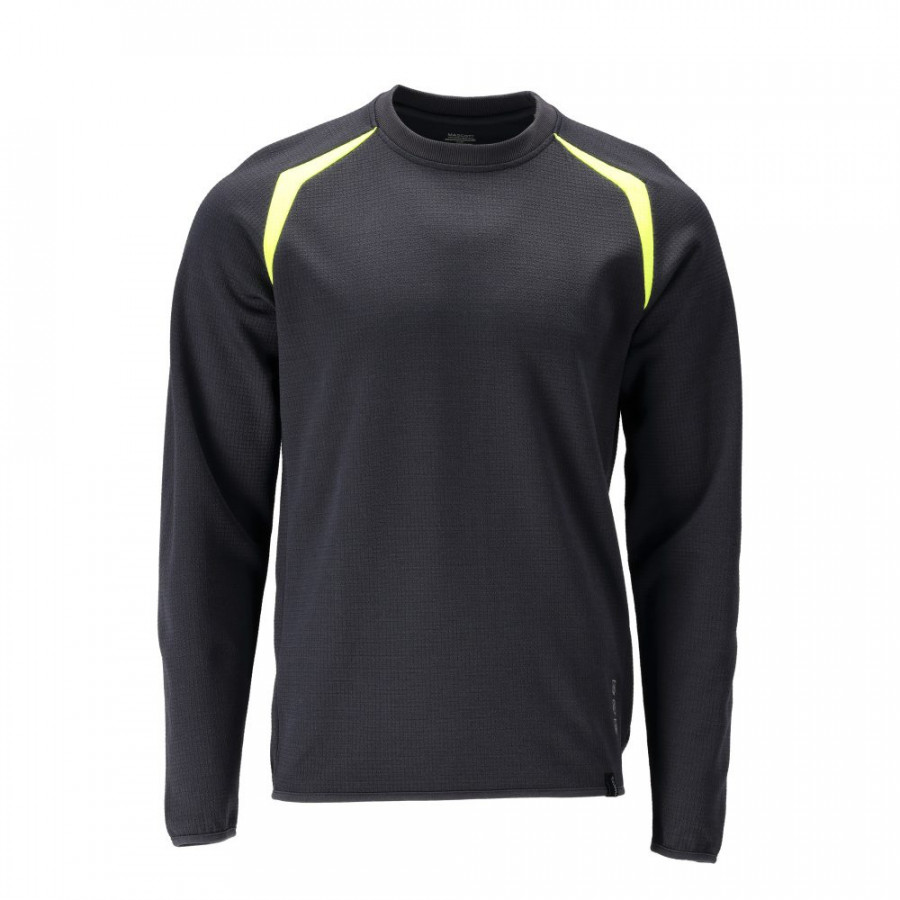 Welder/electrician sweatshirt 21584 Multisafe, long sleeve black/yellow XS, Mascot