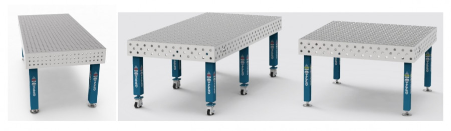 Welding table Inox Plus 2000x1000mm,holes 16mm,grid100x100mm, GPPH S.C.