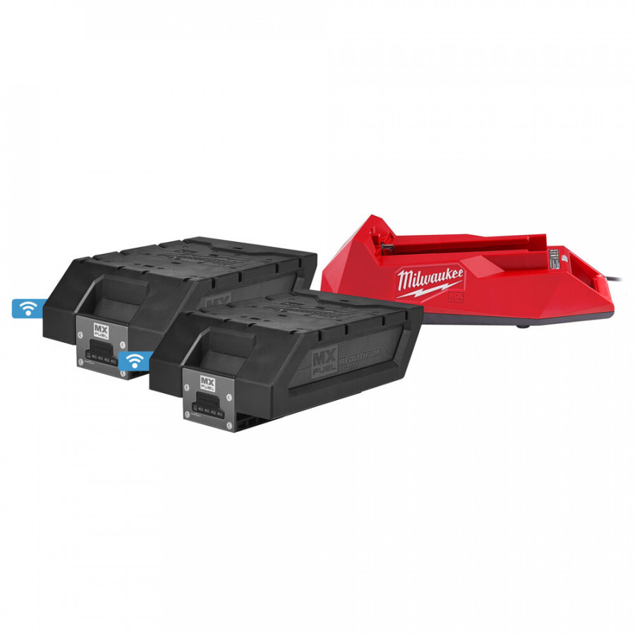 Batteryset of 2 pieces MX Fuel NRG-406 6Ah+charger, Milwaukee