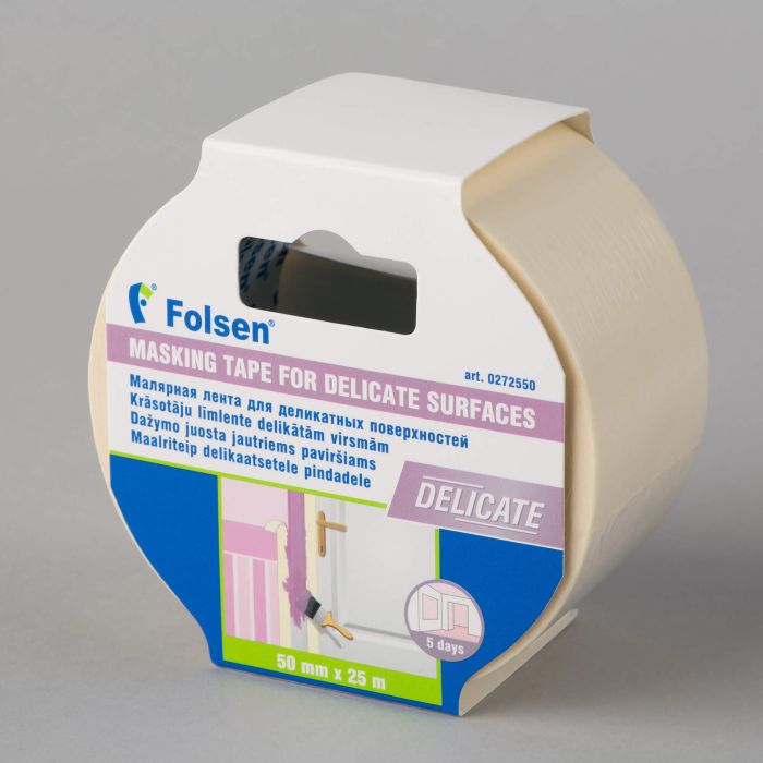 Maalriteip Delicate 50mmx50m, lilla paber, Folsen