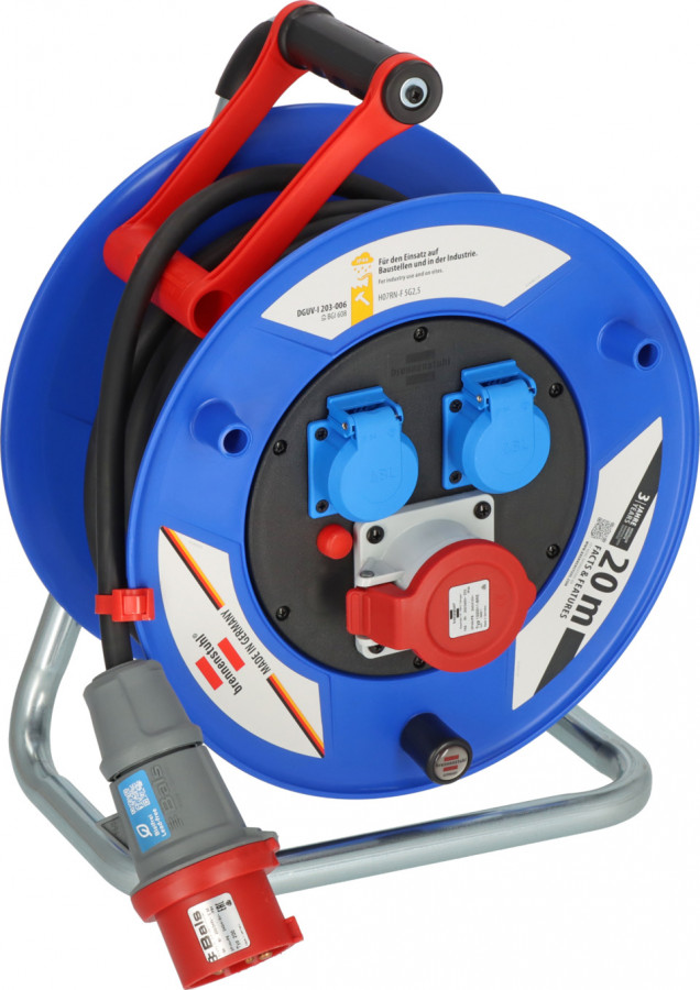 Garant CEE 1 IP44 cable reel for site & industry 20m H07RN-F 1