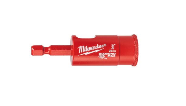 Diamond Tile Drill Diamond Max ¼″ 20 mm, Milwaukee
