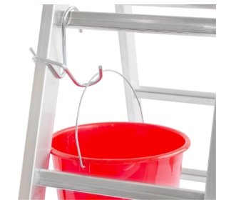 Bucket hook for rung ladders, max load 25kg, Hymer