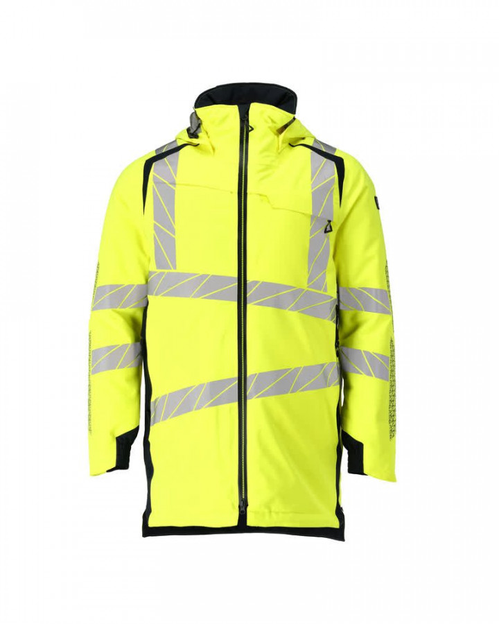 Hi. vis winterjacket parka, CL3, yellow/dark navy M, Mascot