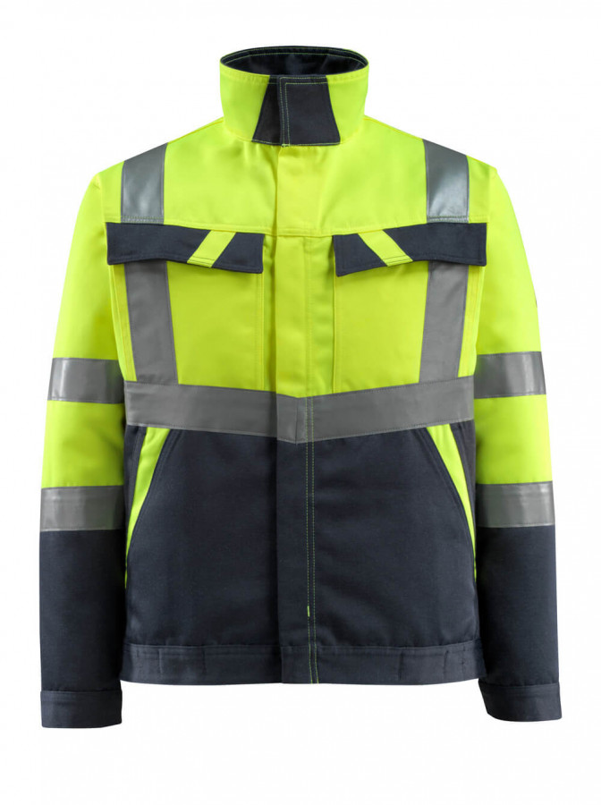 Hi.vis. jacket Forster yellow/navy S, Mascot