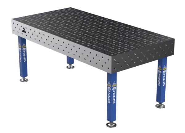 Welding table Plus 2000x1000mm, steel,up to 2000kg /holes 16mm,diagonal grid) 1